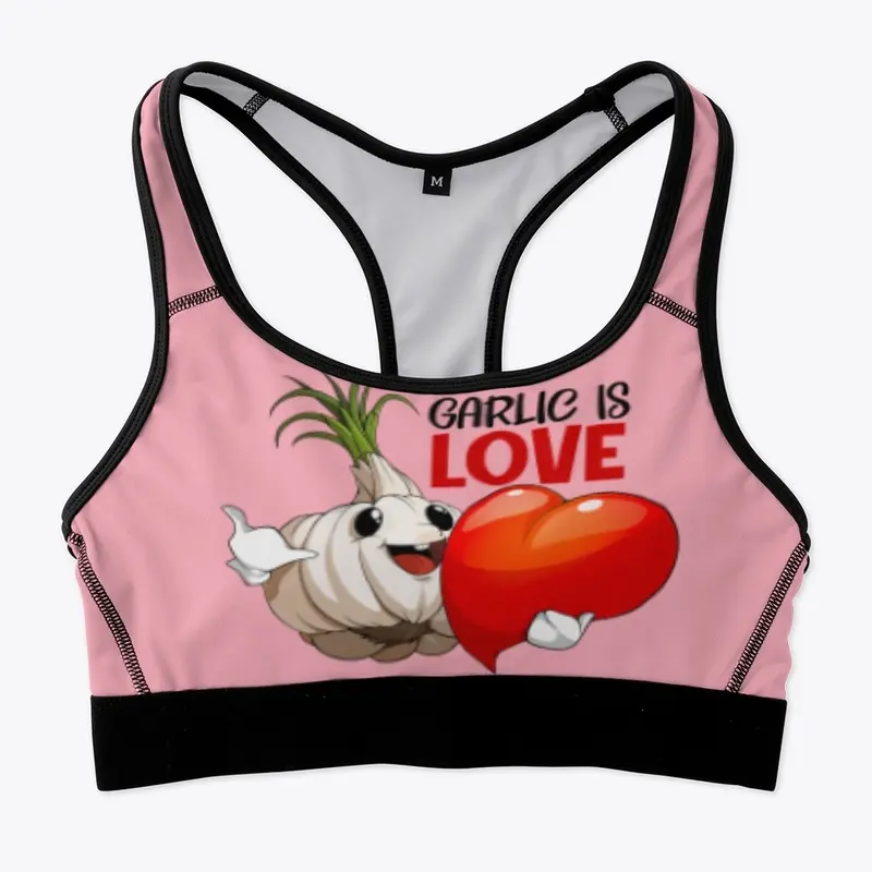 Womens Garlic Is Love (Black Lettering)